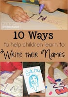 Learning how to write your name