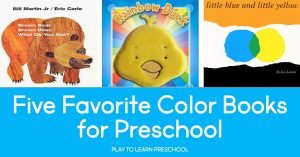 Favorite Color Books for Preschool