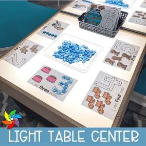 preschool light table center