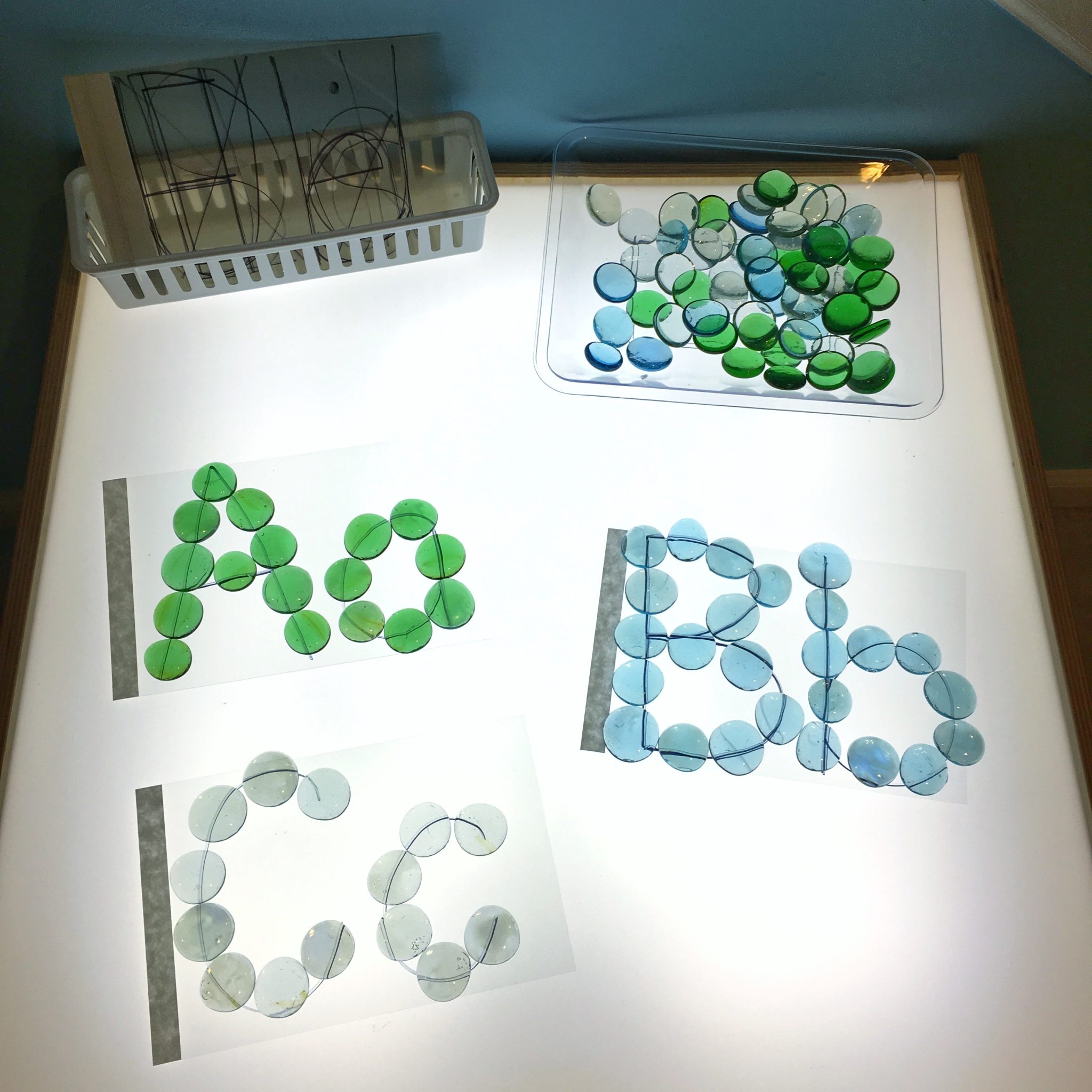 Light Table Learning Light Table for learning letters - Play to Learn Preschool