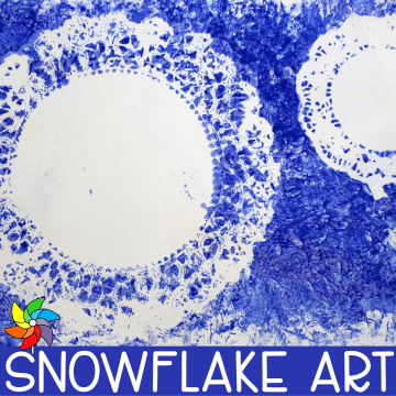 preschool snowflake art