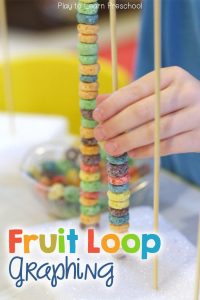Fruit Loop Graphing Preschool Math