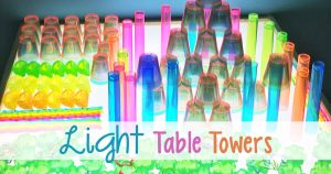 Light Table Towers STEM Building Challenge