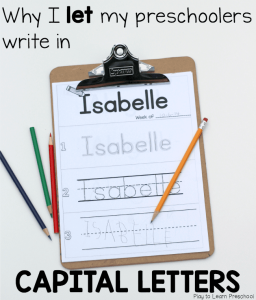 Writing Names in Capital Letters