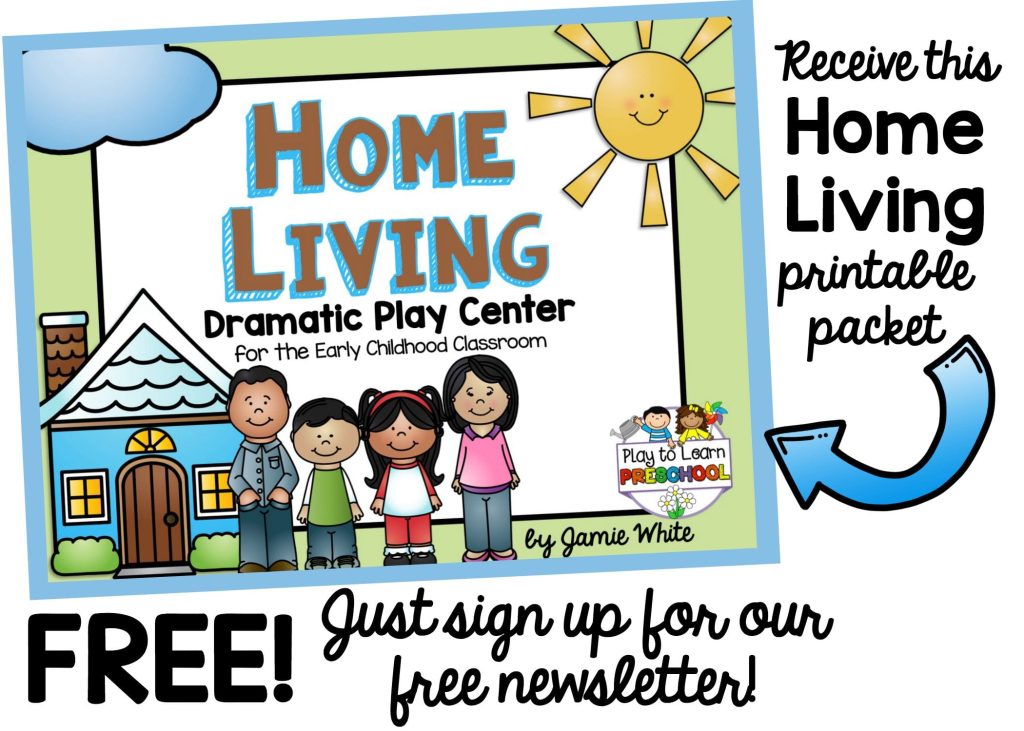 Free Home Living Printables - Play to Learn Preschool