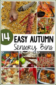 Autumn Sensory Bins