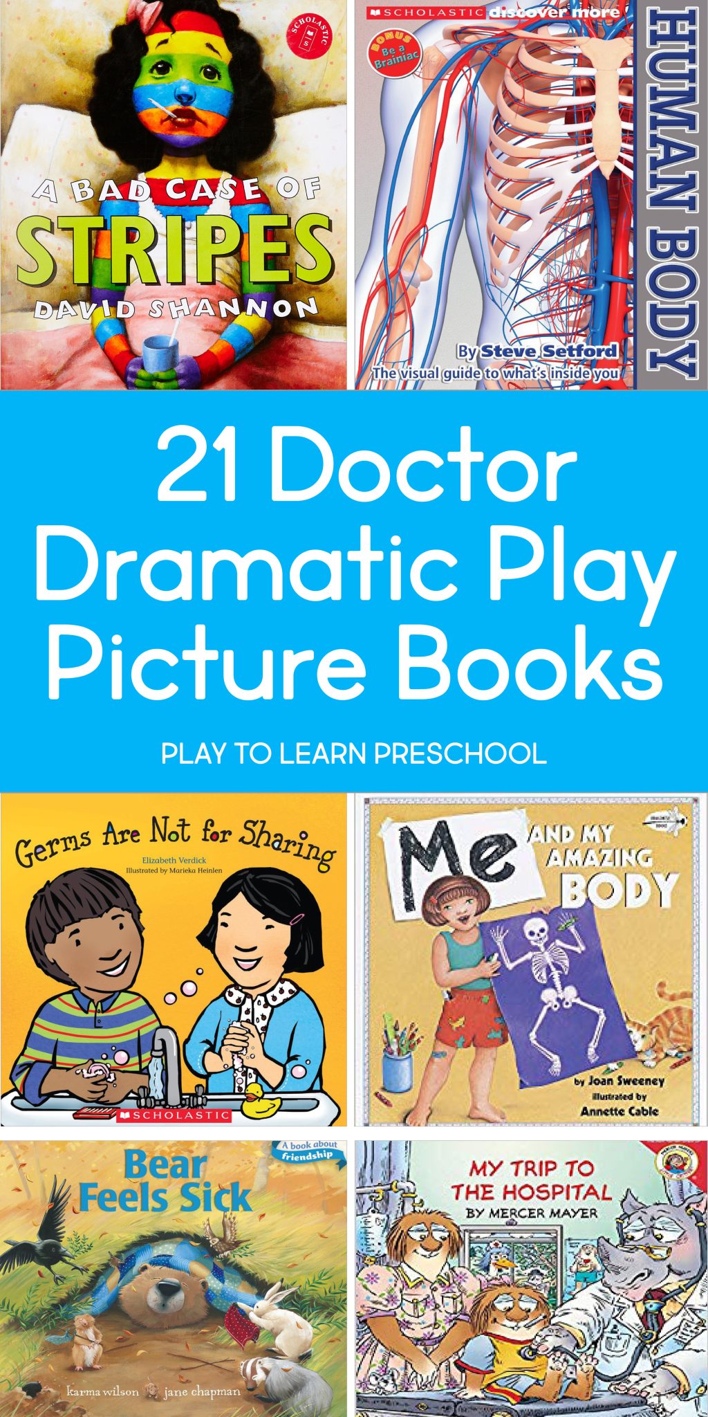 Doctor Dramatic Play Picture Books for Preschoolers - Play to Learn