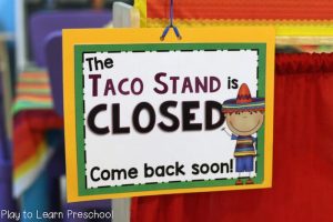 Taco Stand Dramatic Play