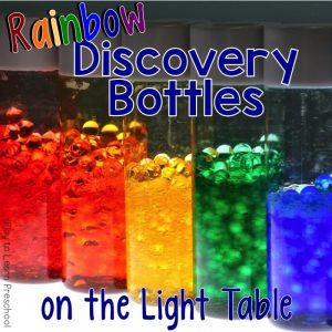 Light Table Rainbow Discovery Bottle