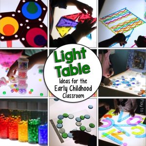 Light Table Activity ideas for Preschool
