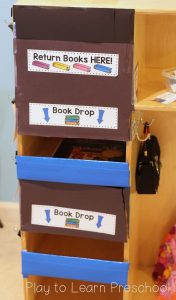 Library Dramatic Play Book Drop