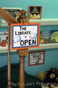 Library Dramatic Play Open