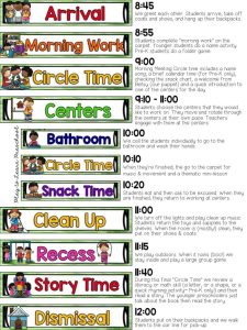 Sample Half Day Preschool Schedule
