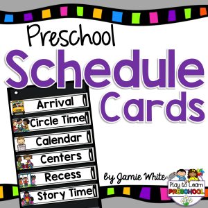 Preschool Schedule Cards for the Pocket Chart