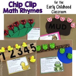 Free Printable Chip Clip Rhymes for Preschoolers