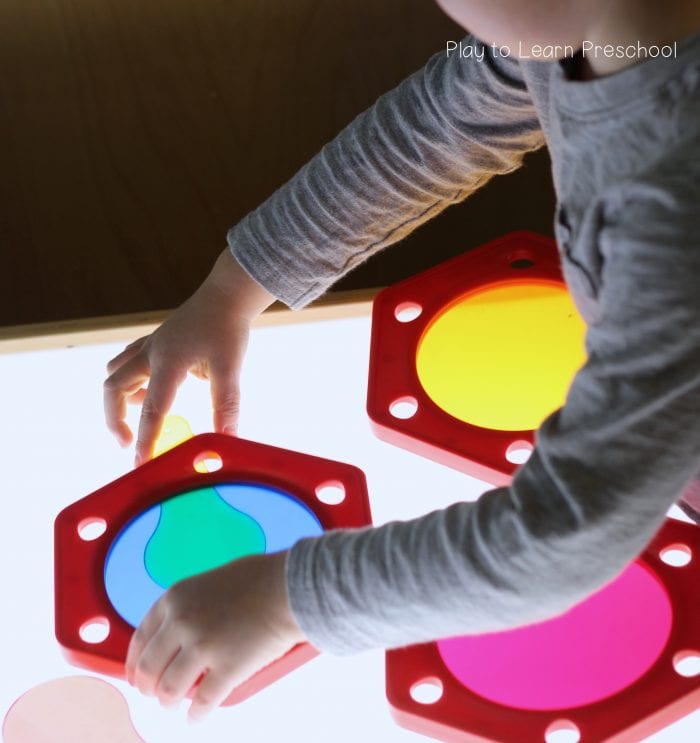 Color Theory Activities on the Light Table