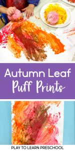 Autumn Leaf Puff Prints
