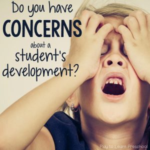 What to do when you have concerns about a student's behavior or development