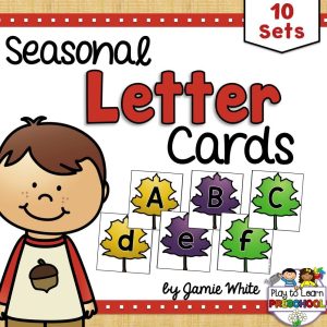 Seasonal Letter Cards for Writing Trays