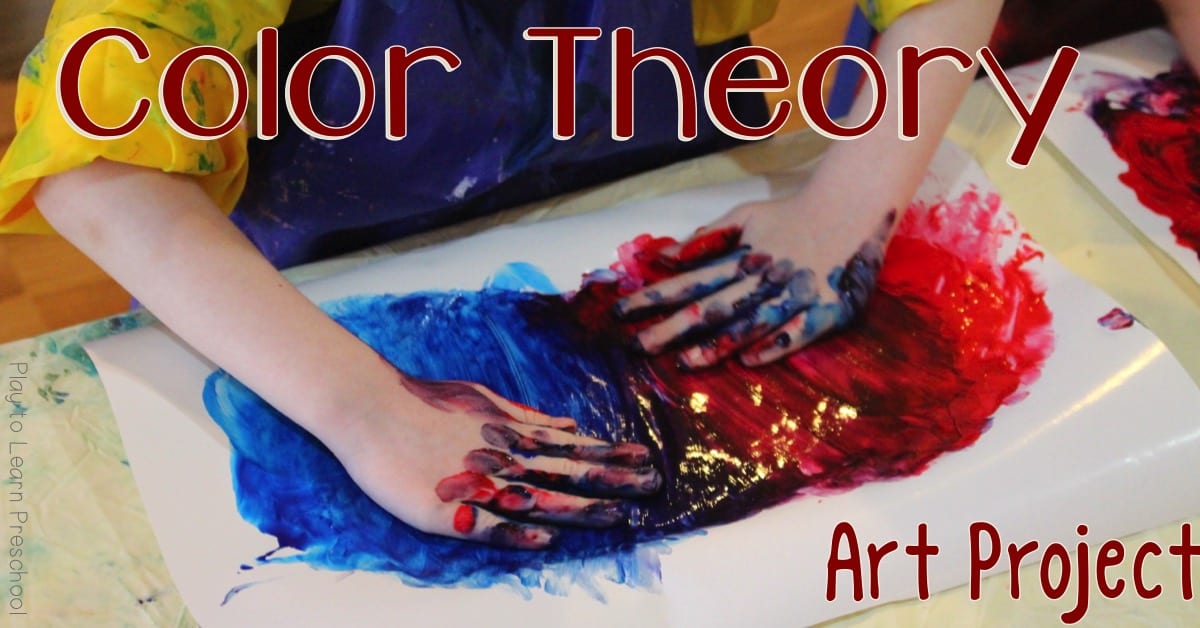 explorează teoria culorilor cu Paint prescolar Art