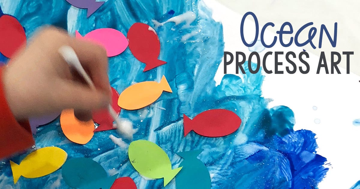 Ocean Process Art Painting Project for Preschoolers