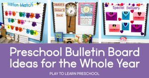 Interactive Bulletin Board Ideas for Preschool