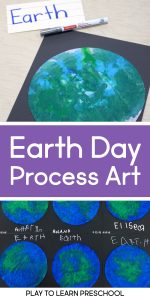 Earth Day Process Art Project for Preschoolers