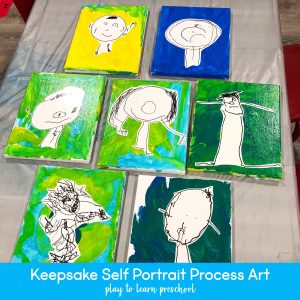 Keepsake Self Portrait Process Art