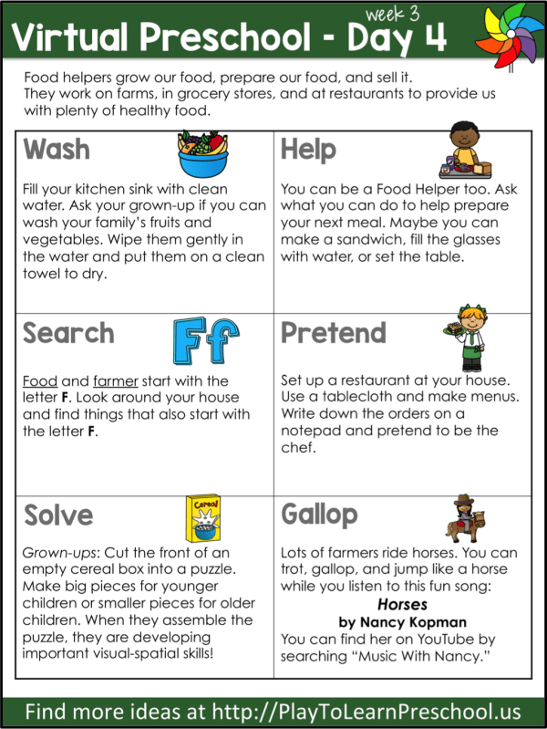 Free Virtual Preschool - online Circle Time videos - Play to Learn ...