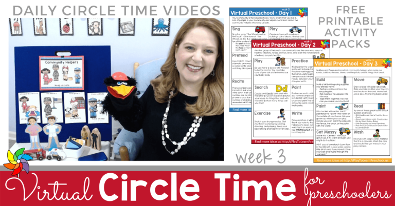 Free Virtual Preschool - online Circle Time videos - Play to Learn ...