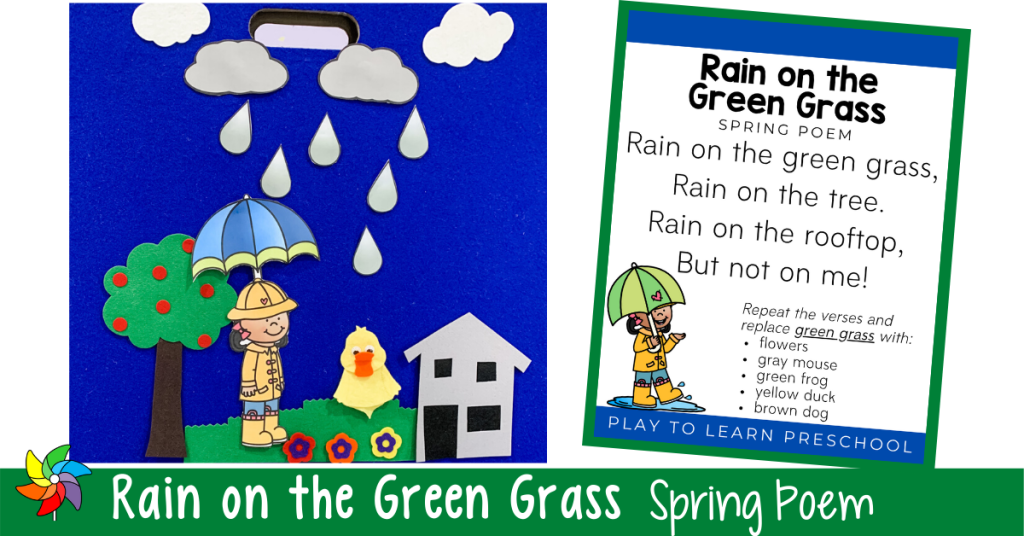 Rain on the Green Grass: Spring Poem for Preschoolers