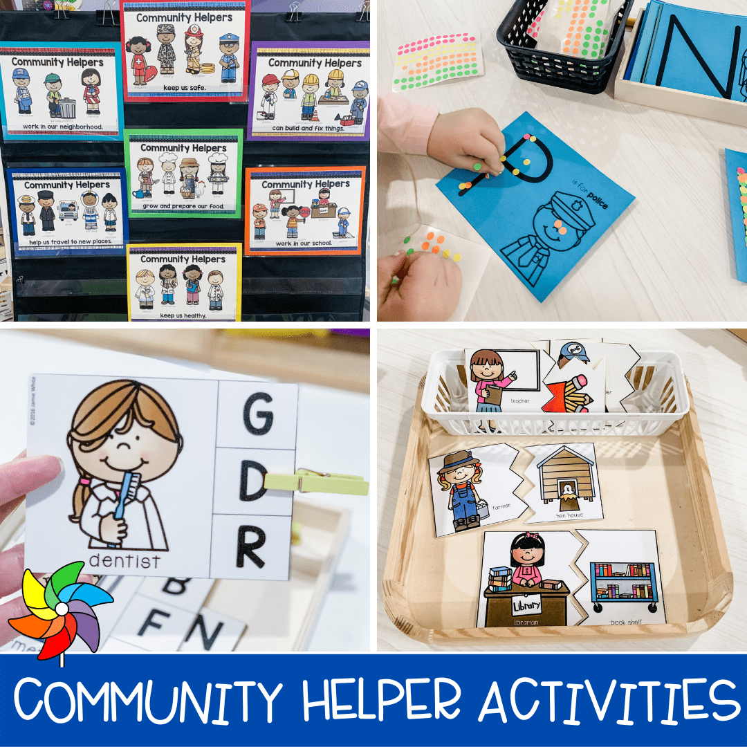 Community Helper Activities, Lessons and Centers for Preschoolers