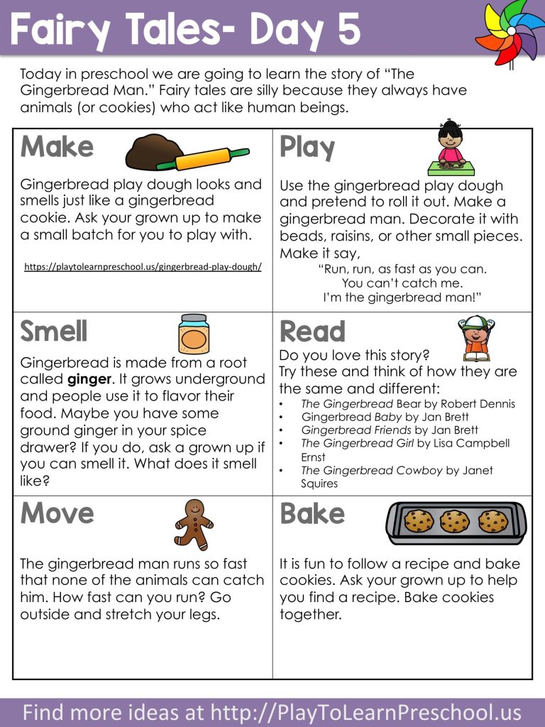 Virtual Preschool Circle Time Online Fairy Tales - Play to Learn Preschool