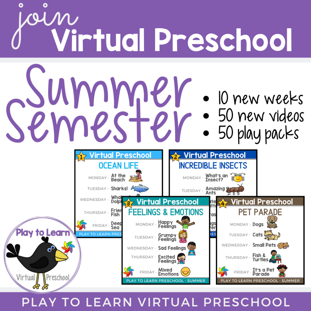 Join Virtual Preschool Summer Semester with Play to Learn Preschool ...