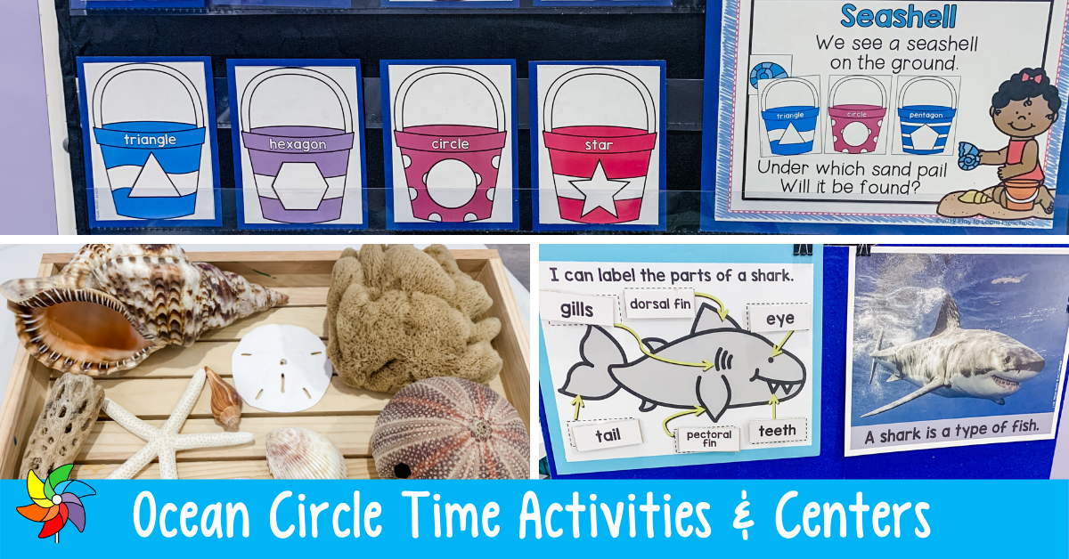 Ocean Circle Time Activities and Centers for Preschoolers