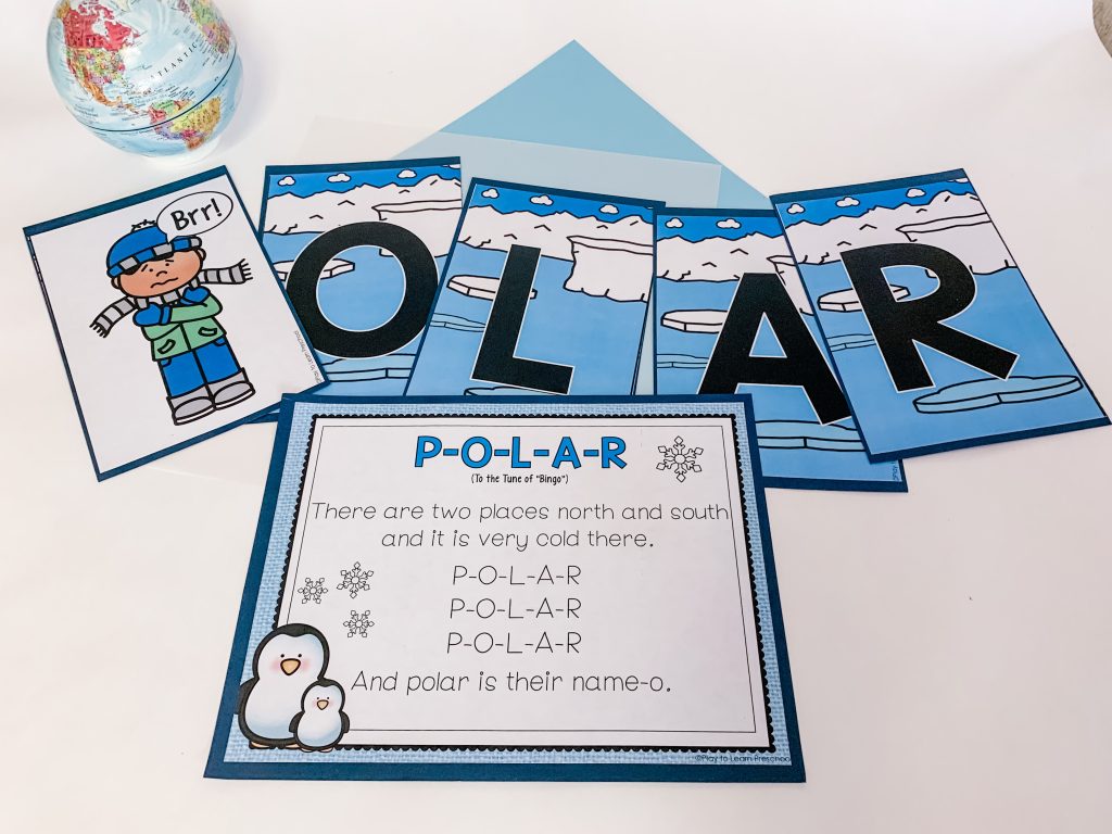 Polar Animals song cards