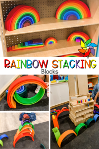 rainbow stacking blocks