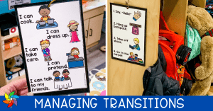 two images of visual transition charts