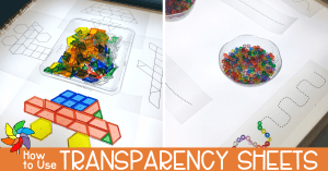 how to use transparency sheets