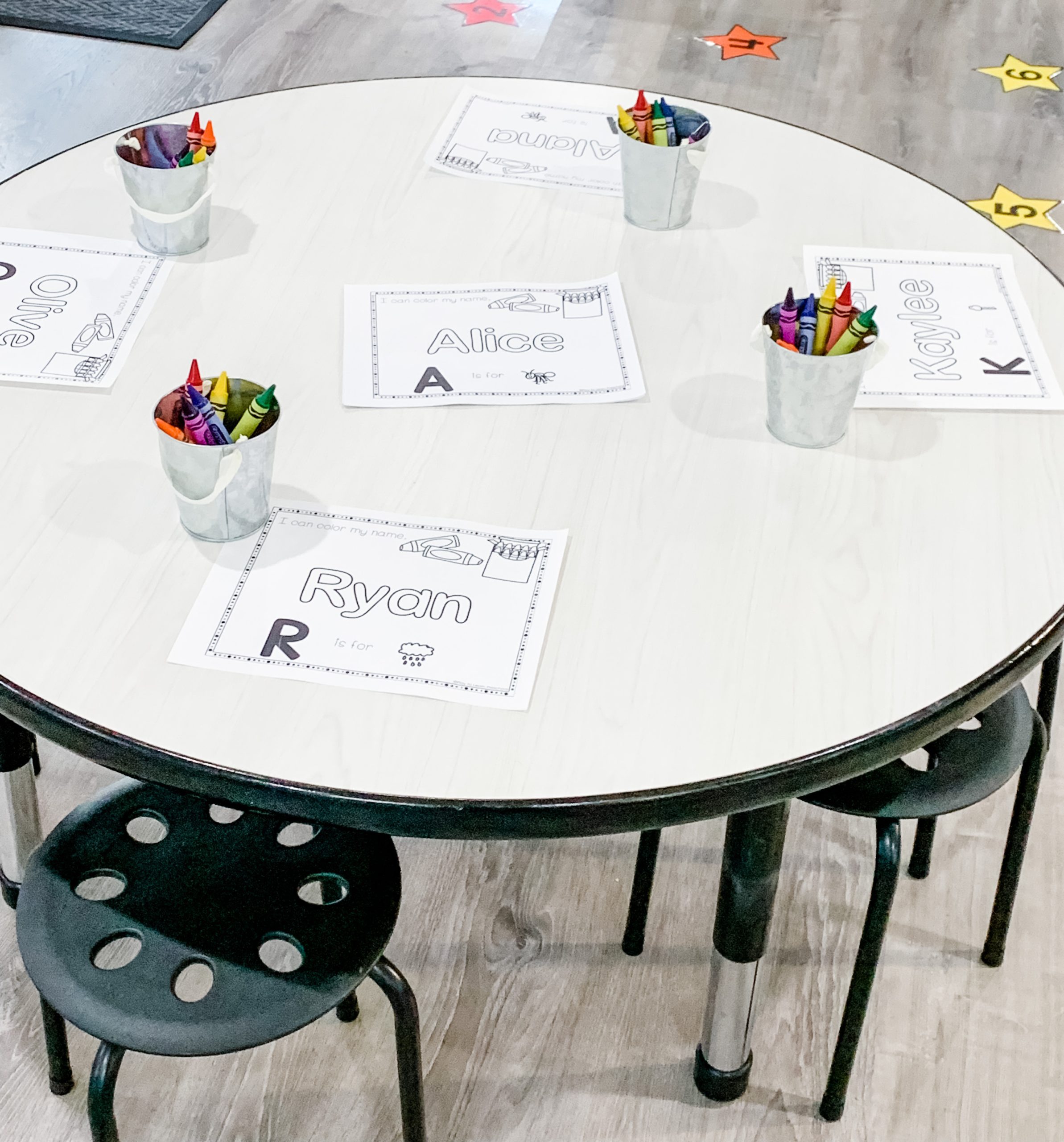 preschool classroom round table