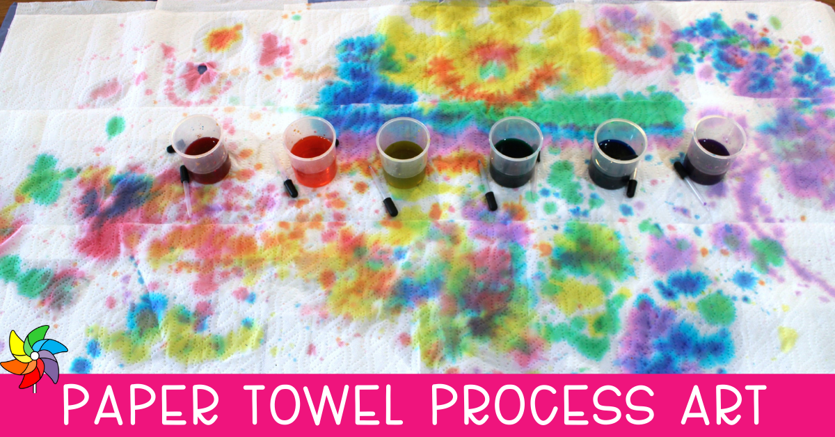 paper towel art HRZ - Play to Learn Preschool
