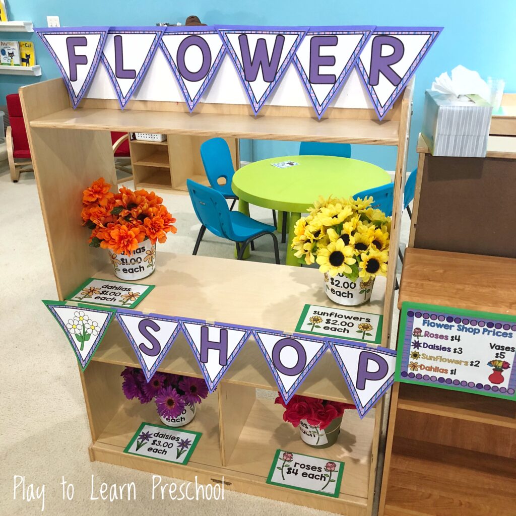 flower shop dramatic play