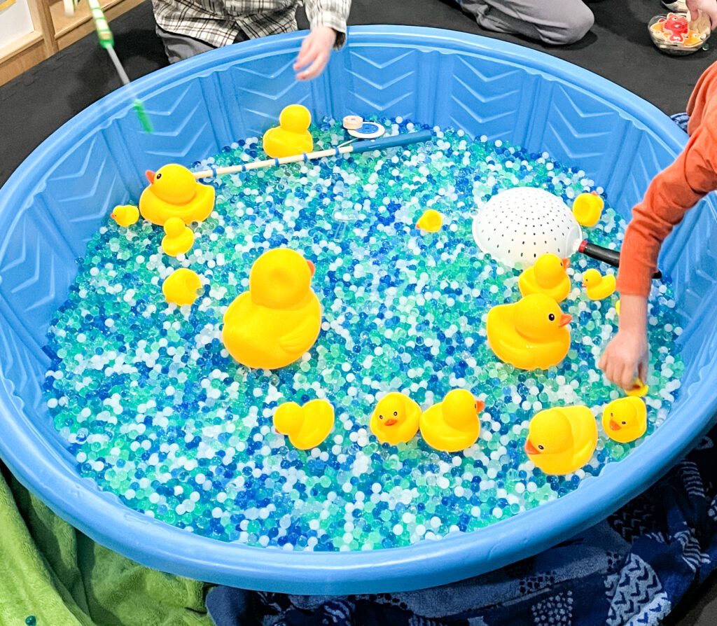 water beads sensory play