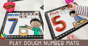 Play Dough Number Mats