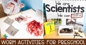 worm activities for preschool