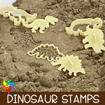 dinosaur sand stamps