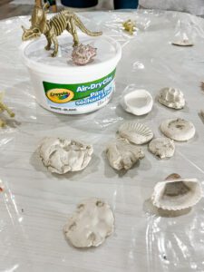 fun fossil craft tub of clay