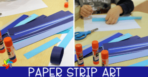 paper strip process art
