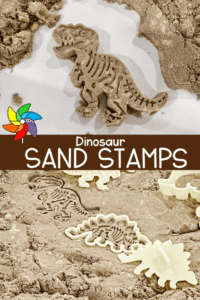 dinosaur sand stamps