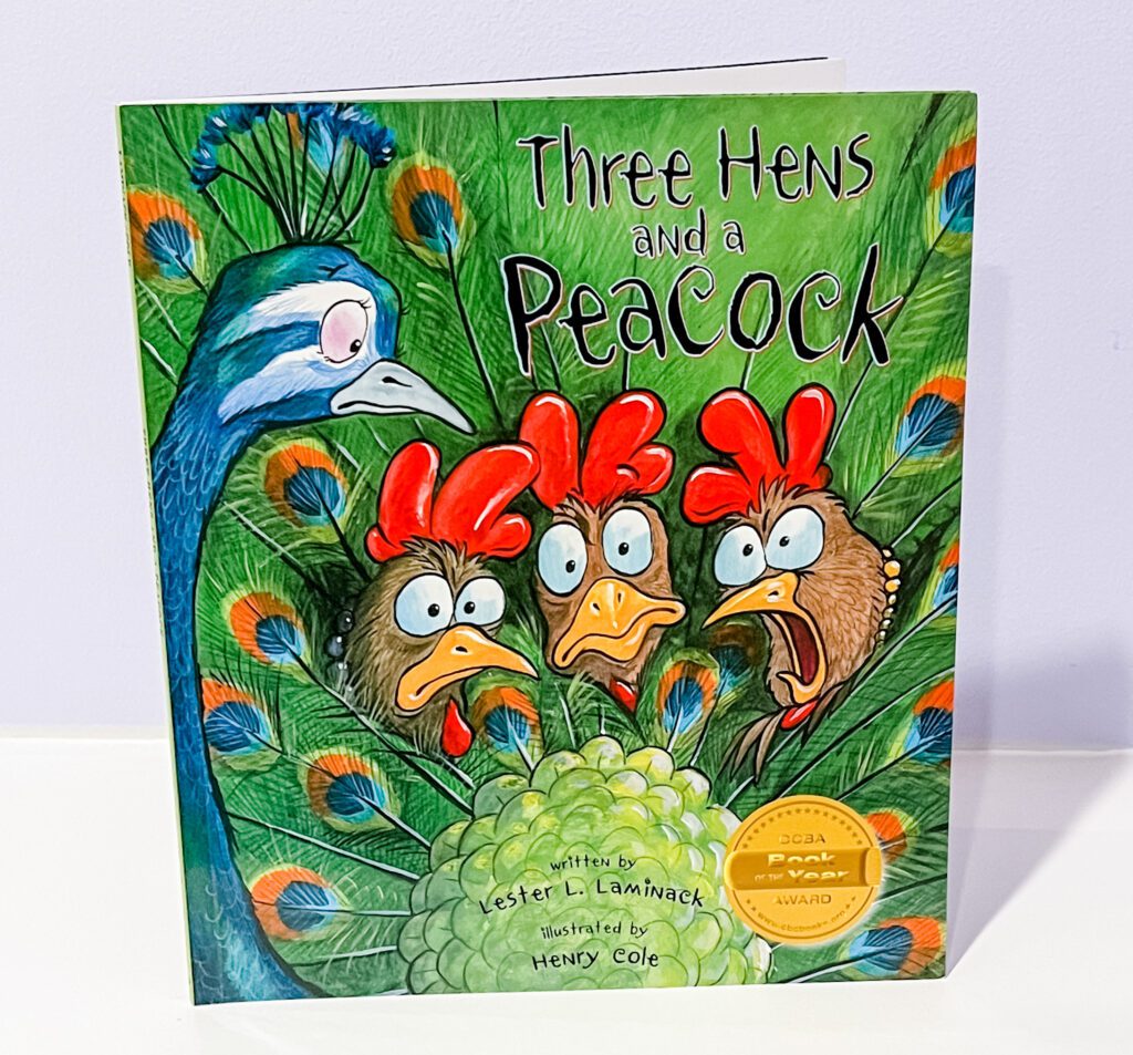 Three Hens and a Peacock book